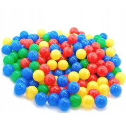 100 Fargerike Plastballer 6cm