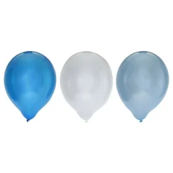 Ballonger i latex 8-pakning - Metallisk Blå Mix