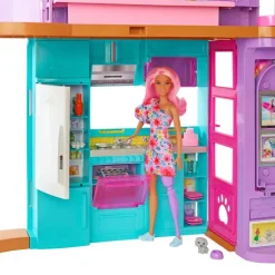 Barbie 2022 Malibu Dukkehus 115x60cm m/ 2 etasjer og 6 lekerom