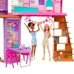 Barbie 2022 Malibu Dukkehus 115x60cm m/ 2 etasjer og 6 lekerom