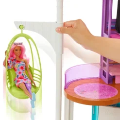 Barbie 2022 Malibu Dukkehus 115x60cm m/ 2 etasjer og 6 lekerom