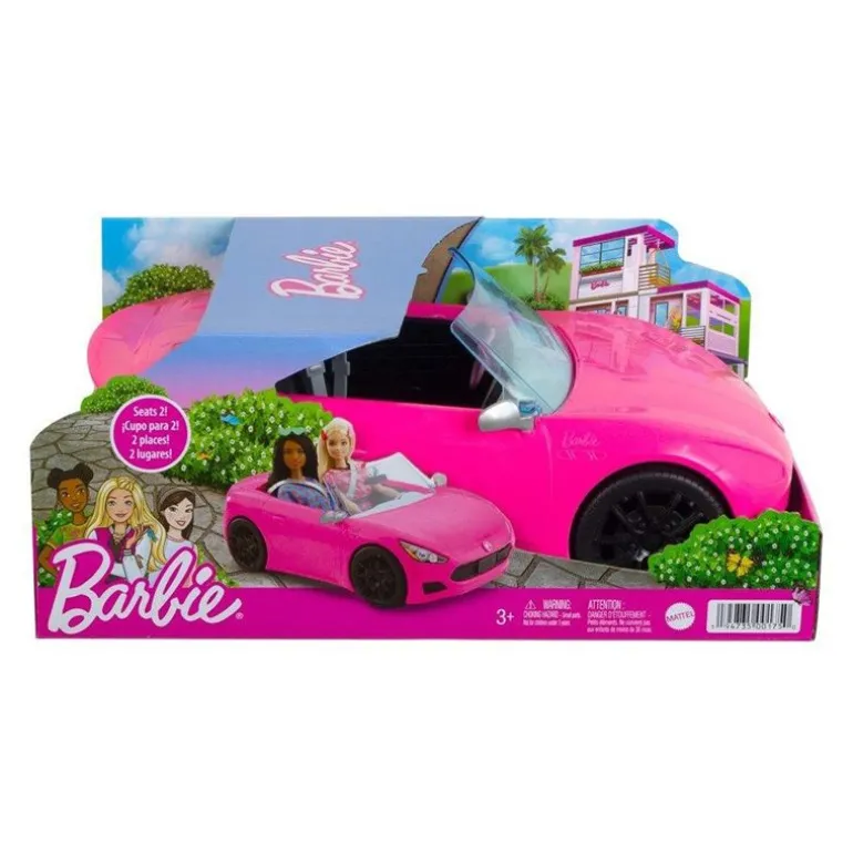 Barbie bil - Rosa Cabriolet 2-seter