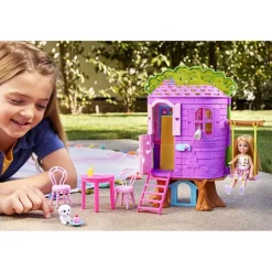 Barbie Chelsea Lekesett m/ dukke 10+ Deler - Trehus