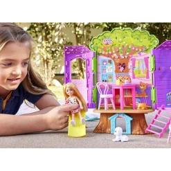 Barbie Chelsea Lekesett m/ dukke 10+ Deler - Trehus