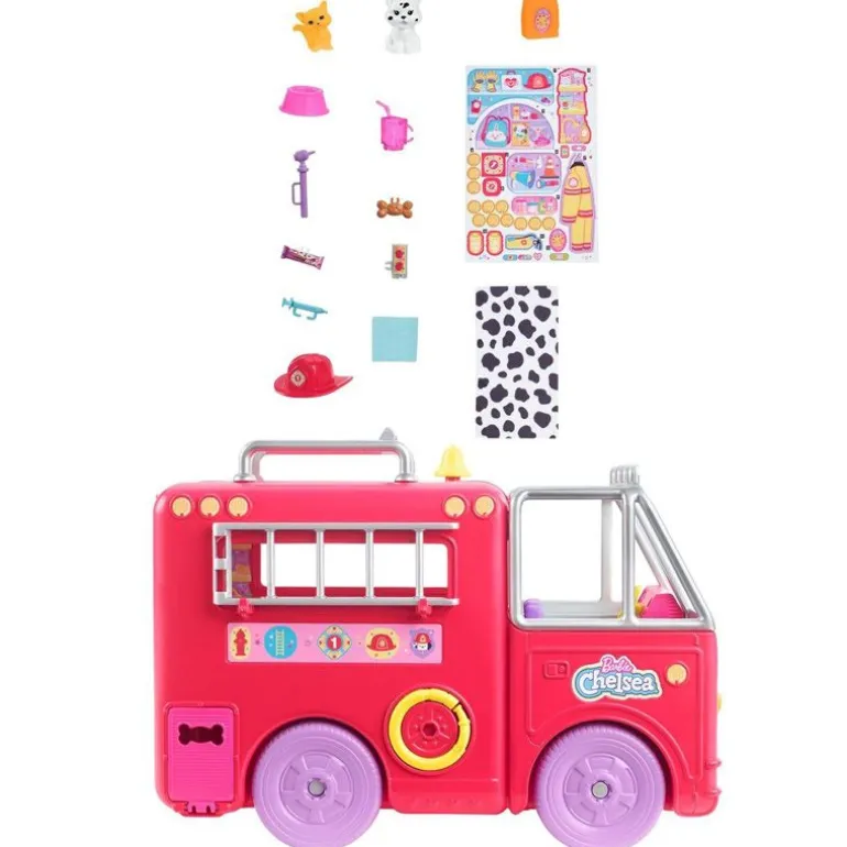 Barbie Club Chelsea - Can Be Lekesett - Brannbil med dukke og tilbehør