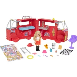 Barbie Club Chelsea - Can Be Lekesett - Brannbil med dukke og tilbehør