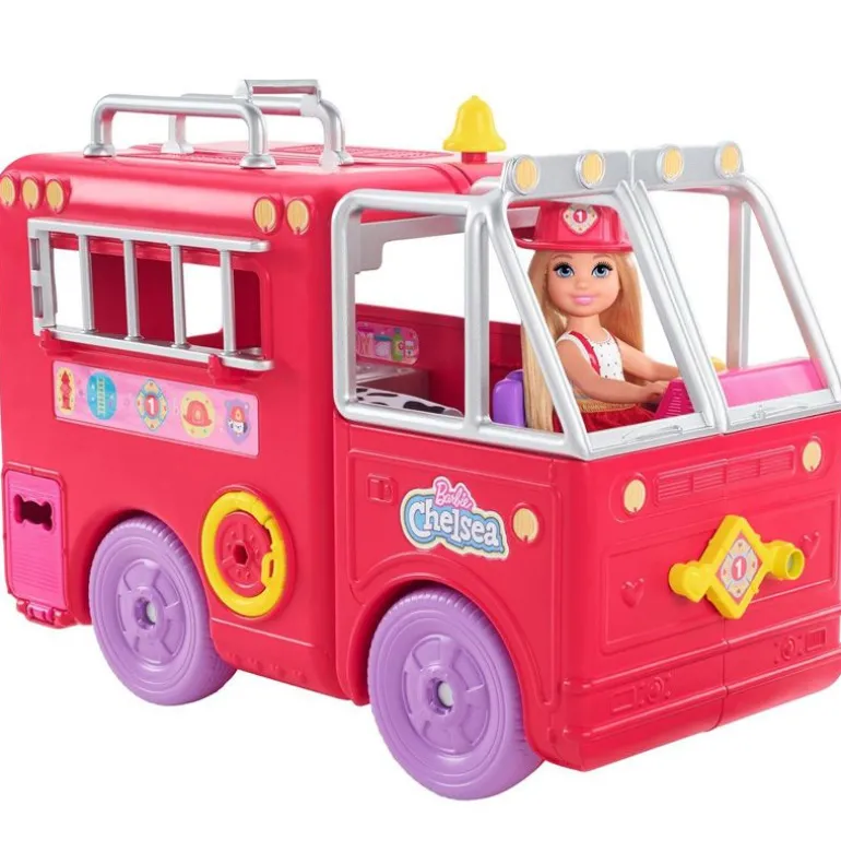 Barbie Club Chelsea - Can Be Lekesett - Brannbil med dukke og tilbehør