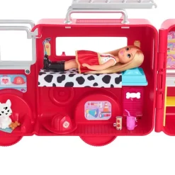 Barbie Club Chelsea - Can Be Lekesett - Brannbil med dukke og tilbehør