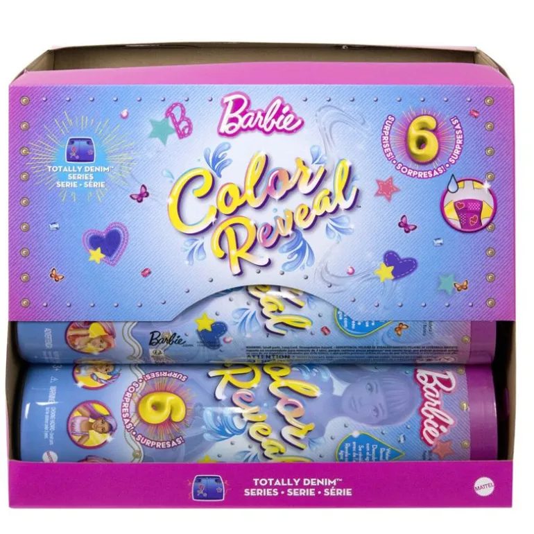 Barbie Color Reveal Dukke m/ 6 overraskelser - Totally Denim