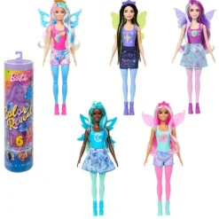 Barbie Color Reveal Dukke m/ 6 overraskelser - Rainbow Galaxy