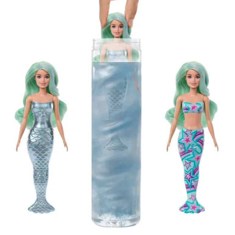 Barbie Color Reveal Dukke m/ 6 overraskelser - Deep Sea Mermaids