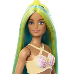 Barbie Core Havfrue Dukke - Blå/Grønn