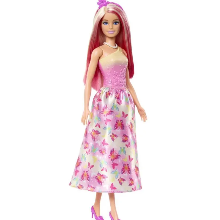 Barbie Core Royals Dukke - Rosa Blomsterkjole