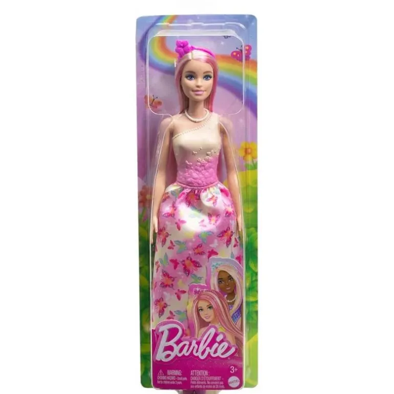 Barbie Core Royals Dukke - Rosa Blomsterkjole