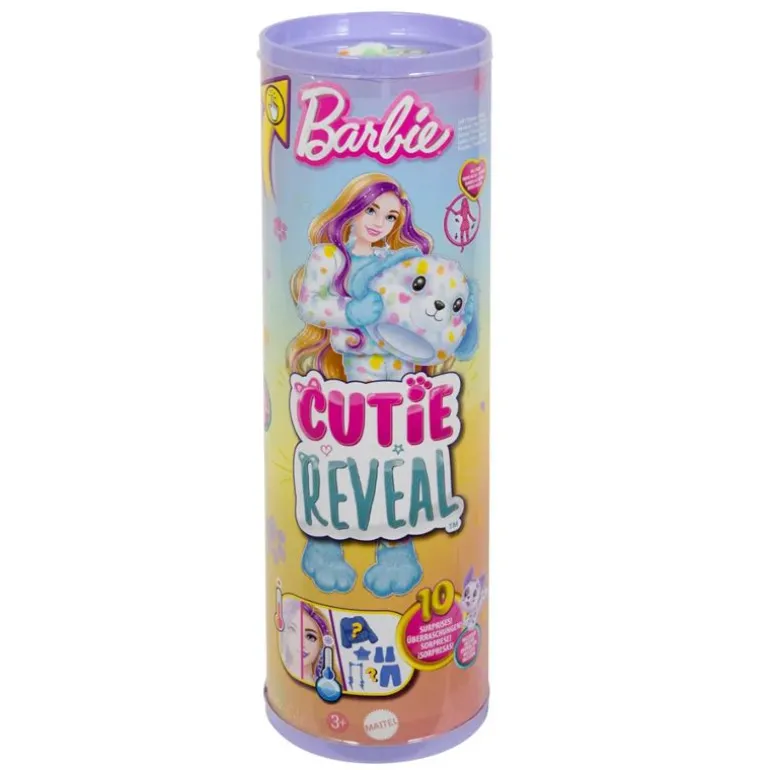 Barbie Cutie Reveal Color Dreams Dukke m/ 10 overraskelser - Dalmatiner