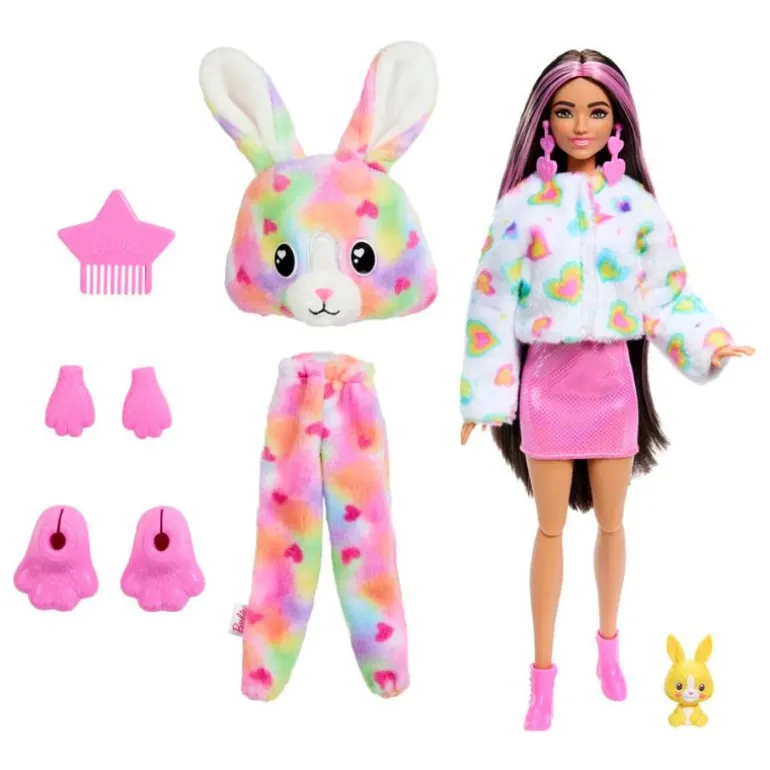 Barbie Cutie Reveal Color Dreams Dukke m/ 10 overraskelser - Kanin