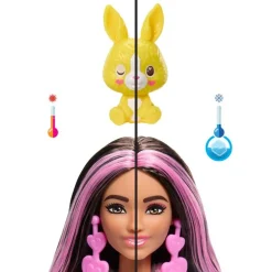 Barbie Cutie Reveal Color Dreams Dukke m/ 10 overraskelser - Kanin