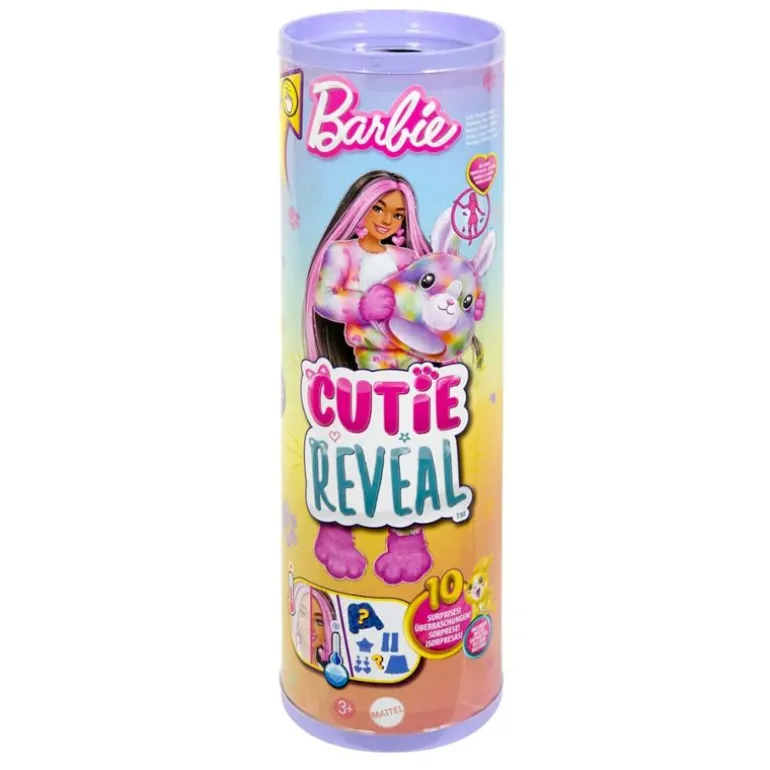 Barbie Cutie Reveal Color Dreams Dukke m/ 10 overraskelser - Kanin