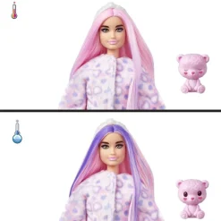 Barbie Cutie Reveal Cozy Teddy Tee Dukke - Teddybjørn