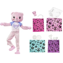 Barbie Cutie Reveal Cozy Teddy Tee Dukke - Teddybjørn