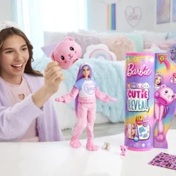 Barbie Cutie Reveal Cozy Teddy Tee Dukke - Teddybjørn