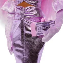 Barbie Deluxe Style Motedukke - Metallisk Lilla Kjole