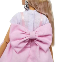 Barbie Deluxe Style Motedukke - Rosa Kjole m/ sløyfe