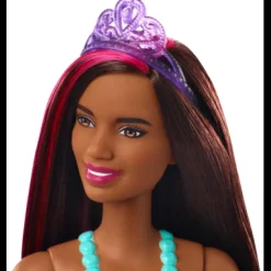 Barbie Dreamtopia Dukke 29cm - Prinsesse med brunt hår og rosa kjole