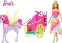 Barbie Dreamtopia Dukke 29cm - Prinsesse med hest og kjerre