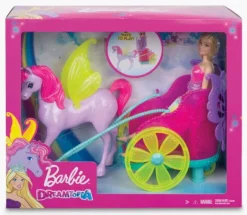 Barbie Dreamtopia Dukke 29cm - Prinsesse med hest og kjerre