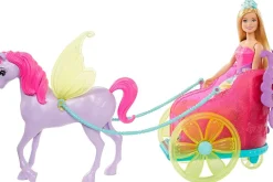 Barbie Dreamtopia Dukke 29cm - Prinsesse med hest og kjerre