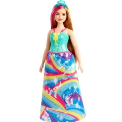 Barbie Dreamtopia Dukke 29cm - Prinsesse med blondt hår og blå kjole