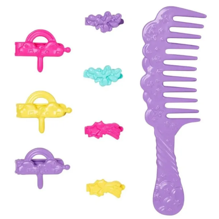 Barbie Dreamtopia Twist N' Style Dukke - Regnbuefarget Hår