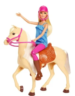 Barbie Dukke med hest lekesett