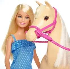 Barbie Dukke med hest lekesett