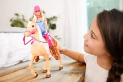 Barbie Dukke med hest lekesett
