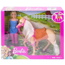 Barbie Dukke med hest lekesett