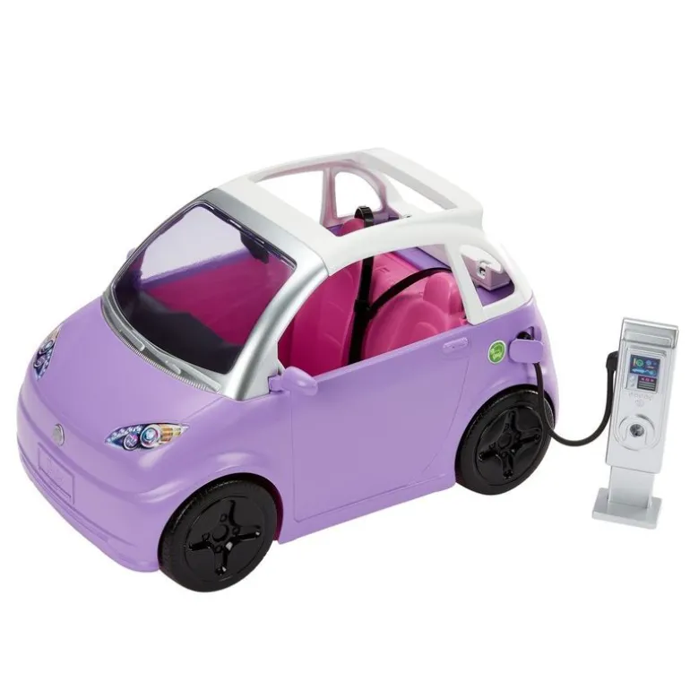 Barbie Elektrisk Kjøretøy - Lilla Cabriolet