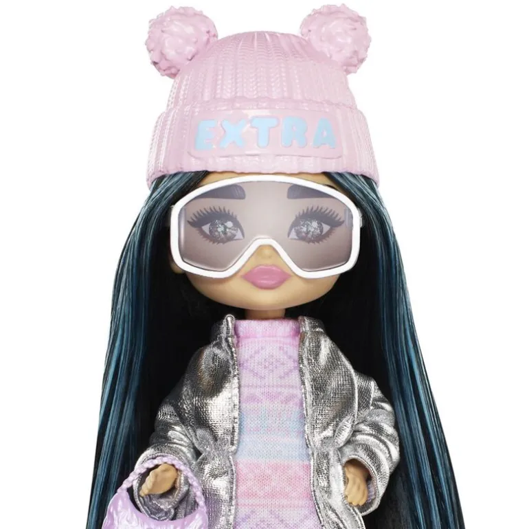 Barbie Extra Fly Minidukke m/ 6 tilbehør - Snø