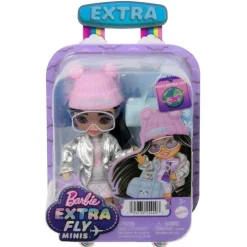 Barbie Extra Fly Minidukke m/ 6 tilbehør - Snø