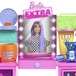 Barbie Extra Lekesett - Dukke med sminkebord