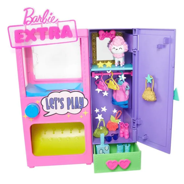 Barbie Extra lekesett - Klesskap med tilbehør