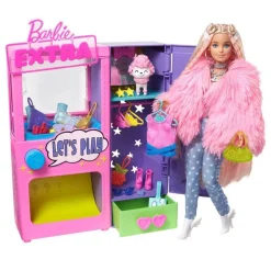 Barbie Extra lekesett - Klesskap med tilbehør
