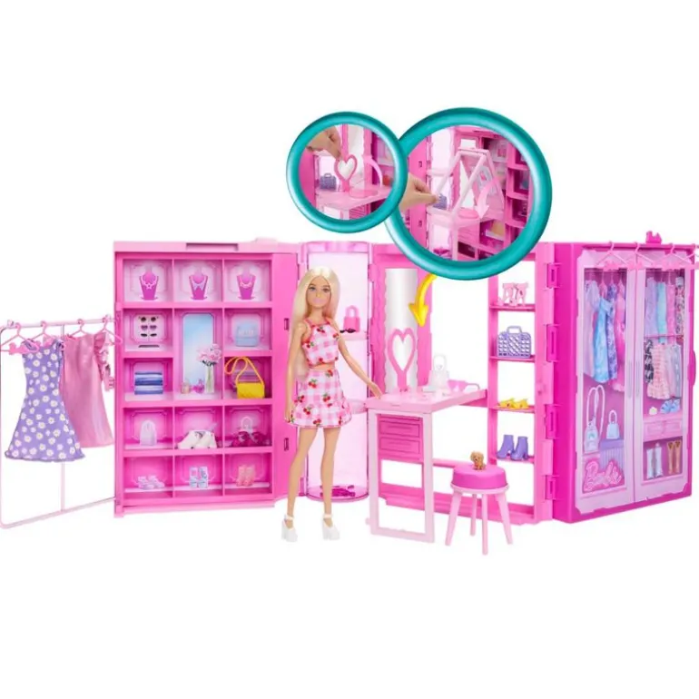 Barbie Fashion Fun Klesskap m/ dukke og motetilbehør