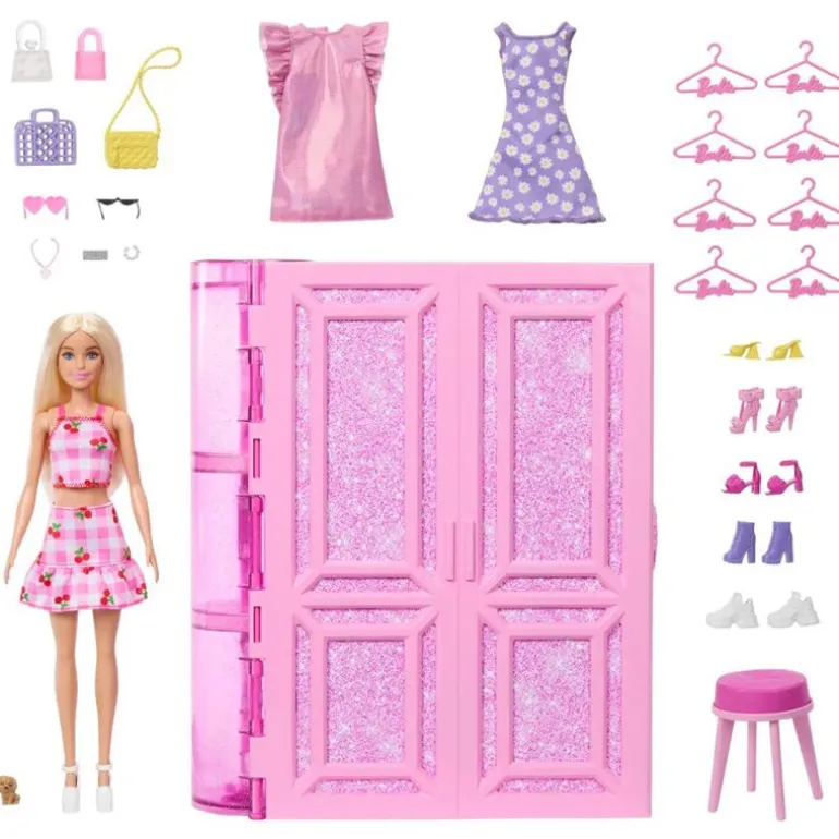 Barbie Fashion Fun Klesskap m/ dukke og motetilbehør