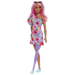Barbie Fashionistas Dukke - One-Shoulder Blomsterkjole