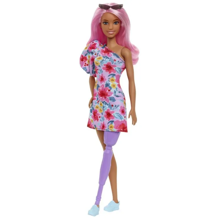 Barbie Fashionistas Dukke - One-Shoulder Blomsterkjole