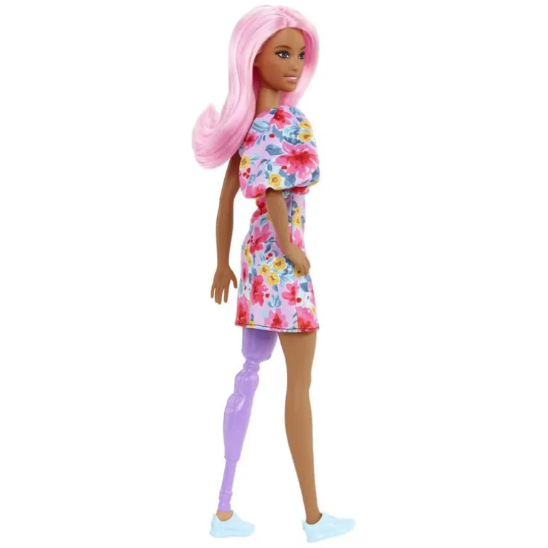 Barbie Fashionistas Dukke - One-Shoulder Blomsterkjole