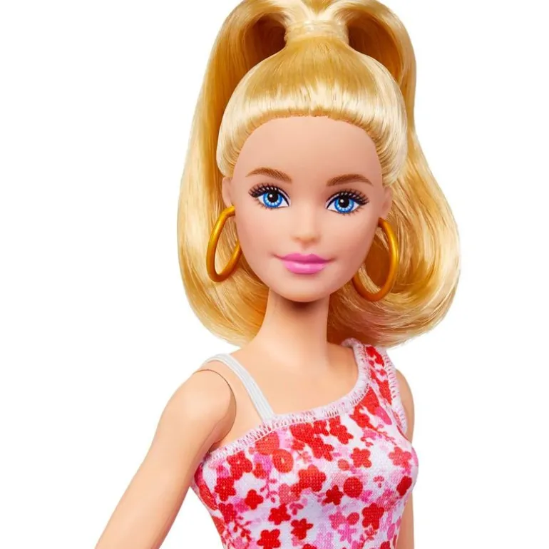 Barbie Fashionistas Dukke #205 - Rosa Blomsterkjole