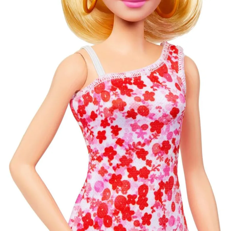 Barbie Fashionistas Dukke #205 - Rosa Blomsterkjole